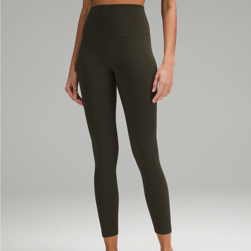 Lululemon align 28” leggings olive green